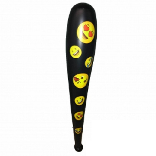 Bate Emoji  Inflable 85cm Halloween Cotillon Disfraz