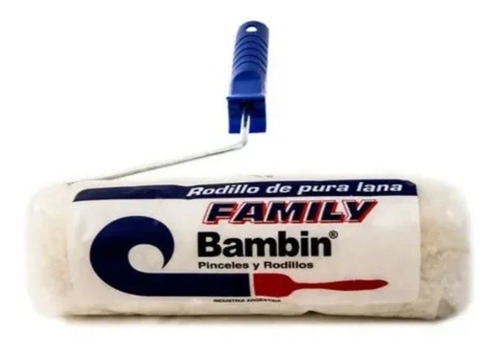 Imagen 1 de 7 de Rodillo Para Pintar De Lana Bambin 17cm Ro-famly