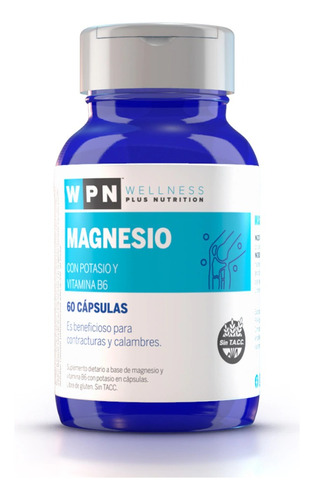 Magnesio 60 Capsulas - Wpn Welness Plus Nutrition