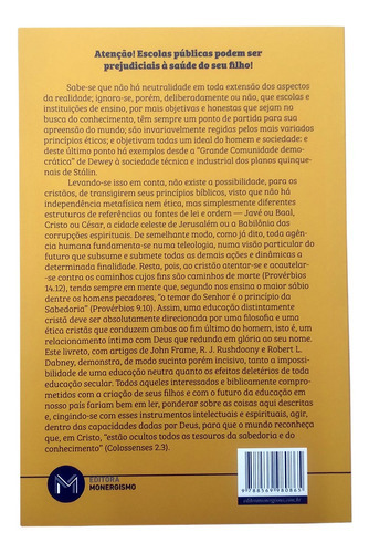 Livro: A Desgraça Do Ateísmo Na Educação | Felipe Sabino De Araújo Neto, De Felipe Sabino De Araújo Neto. Editora Monergismo Em Português