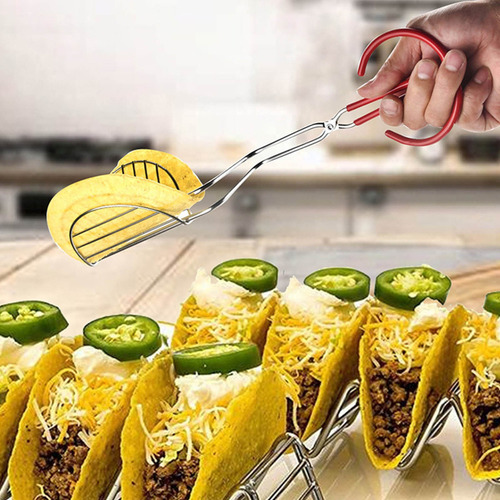 ~ Prensa Para Hacer Tacos, Pinzas Para Freír Tortillas,