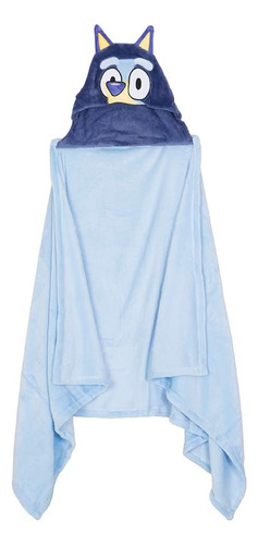 Manta Polar Capucha 3d 75x180cm Disney Bluey Bluey Liso