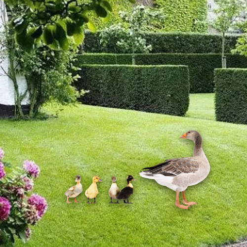5 Piezas De Estatua De, Estacas De Animales, Adornos,