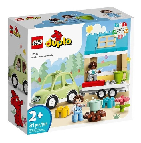 Lego Duplo Town Casa De Familia Sobre Roda 31 Peças 10986