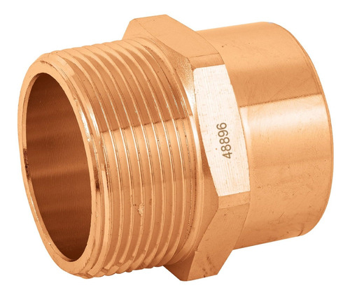 Conector Cobre Rosca Exterior 1-1/2' 48896 2 Pz