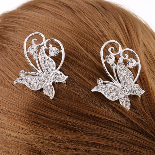 Peineta De Novia Fairy Dimante Butterfly Wing Peine Para Muj