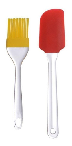 Juego Espátula Brocha Silicon Mango Plástico 5 Juegos