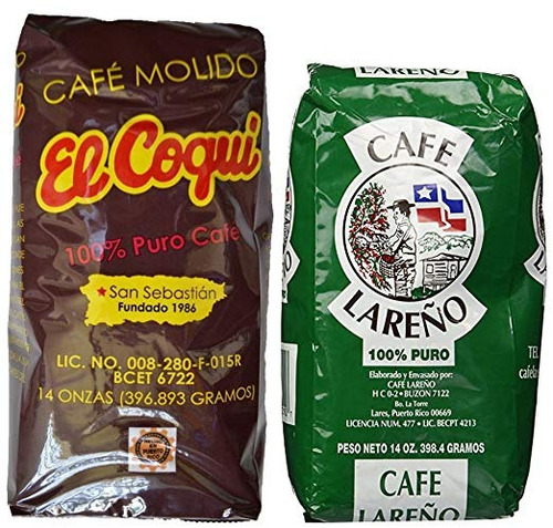 Puerto Rico Café Molido Variety Pack (cafe Lareño Y Cafe El 