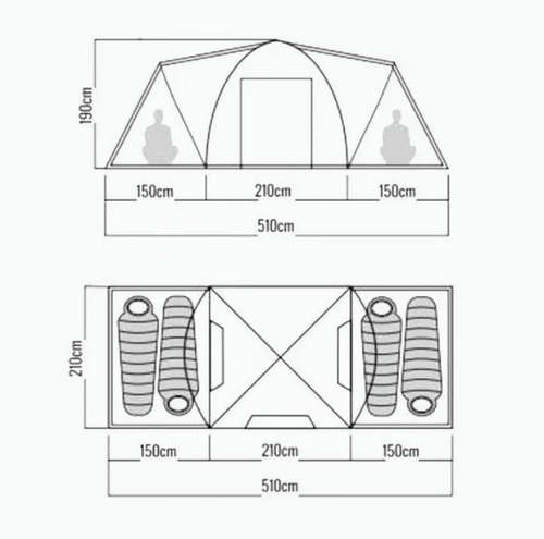 Carpa Waterdog Discovery 4 A 6 Personas