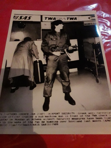 Radiofoto Foto Grecia Aeropuerto Seguridad Policía 1989