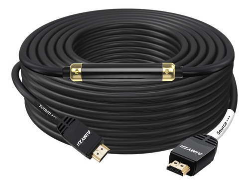 Cable Hdmi 100 Pies Aimyzii 4k Hdmi 2.0 Cable Con Soporte De