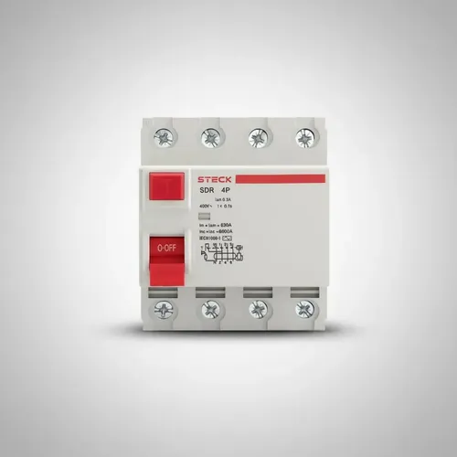 Disjuntor diferencial tetrapolar 4x40 300ma 40amp Steck