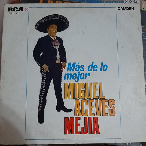 Vinilo Miguel Aceves Mejia Más De Lo Mejor Mx1