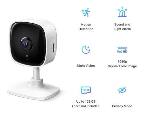 Imagen 4 de 10 de Camara Seguridad Wifi Ip Cloud Tapo C100 Fhd Microsd Backup