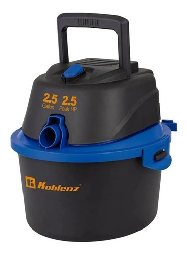 Aspiradora industrial De tacho Koblenz WD-2.5 MA 2.5 gal negra y azul 120V 60Hz