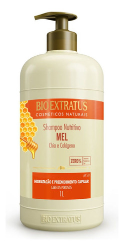 Shampoo Mel Para Cabelos Mais Hidratados E Resistentes 1l
