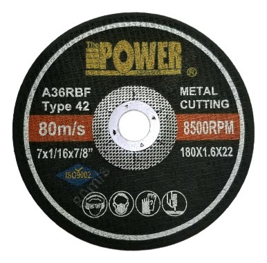 Disco De Corte Para Metal (7'x1/16'x7/8'). The Power 