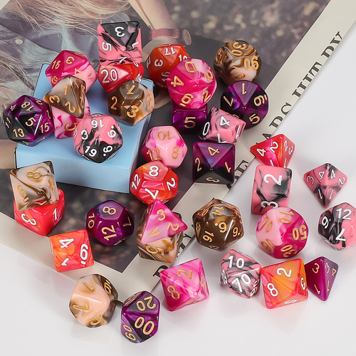 Conjunto De Dados Rpg - 35 Unidades De Dados Poliédricos Dnd