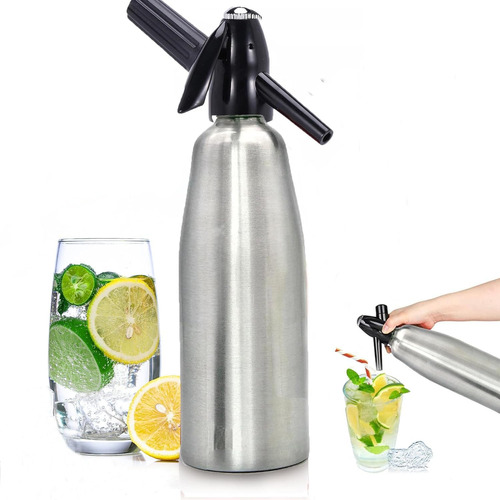 Soda Siphon 1l Sparkling Water Maker, Aluminio Seltzer Seltz