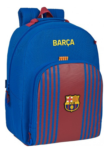 Mochila Estudiantil Safta F. C. Barcelona 42cm C/protección