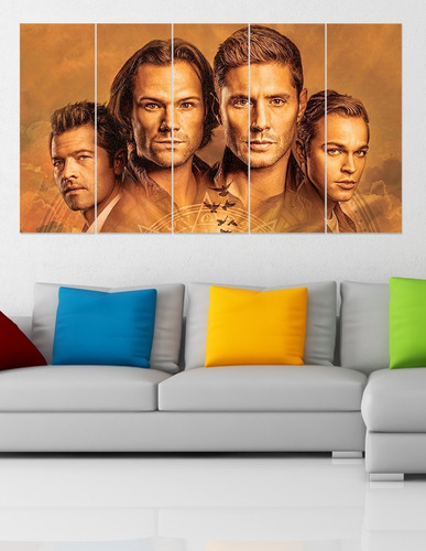 Cuadro Poliptico Supernatural Dean Sam 120cm X 70cm