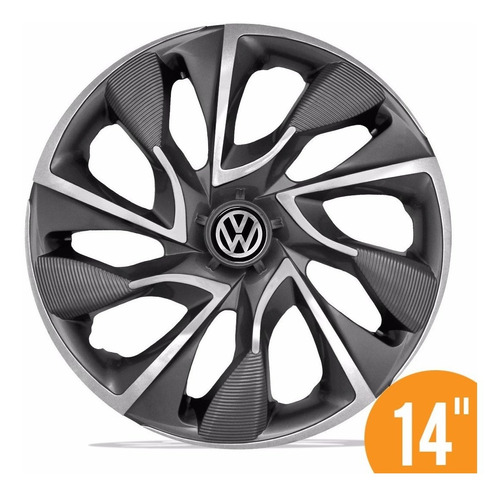 Carlota Esportiva 14 Ds4 Sport Cup Grafite Vw Gol Voyage Up