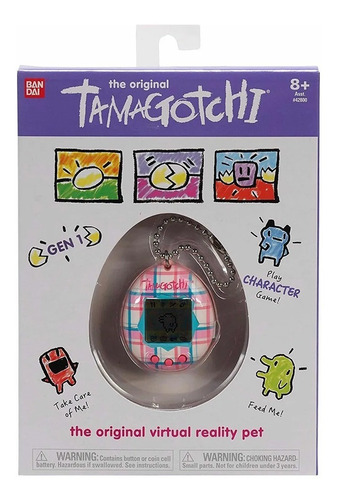 Tamagotchi Original Plaid Tartan Cuadros Mascota Virtual