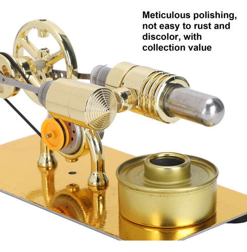 Bombilla De Motor Generador Modelo Stirling De Material Esco