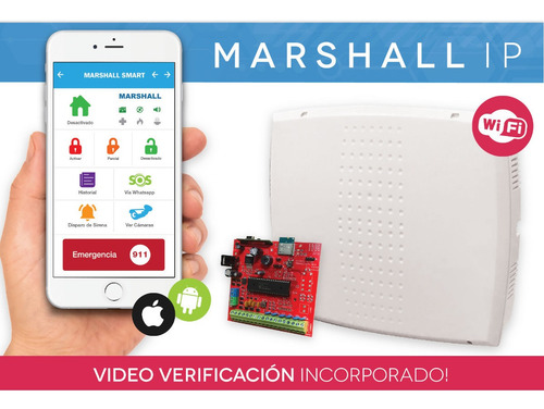 Imagen 4 de 10 de Kit De Alarma Y Alarma Para Hogar Inalambrica Marshall Ip A