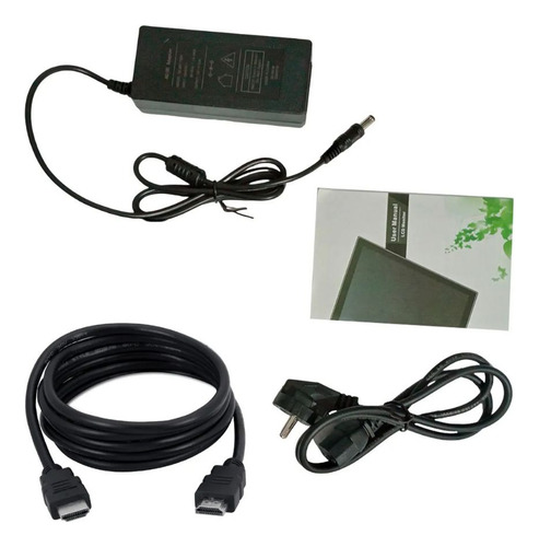 Kit 2 Monitores Led 24 Full Hd Tomate Escritório Home Office Cor Preto