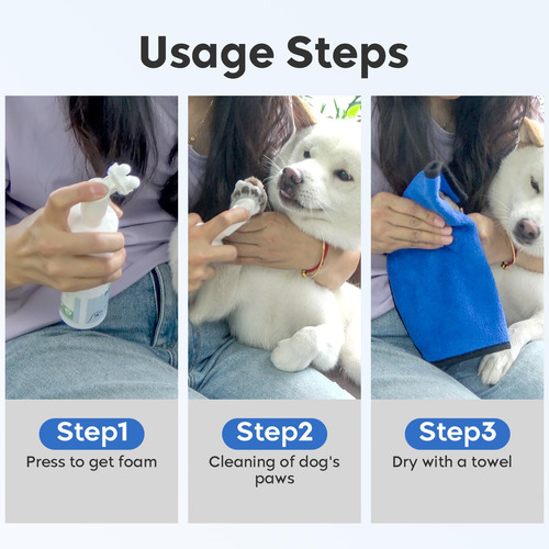 Limpiador En Espuma Sin Enjuague Paw Cleaner Leopong Para Pe