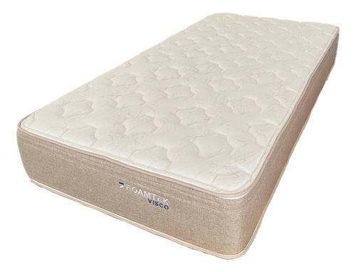 1,5 Plaza Colchón Con Memory Foam 2.0 M Largo Foamtek.