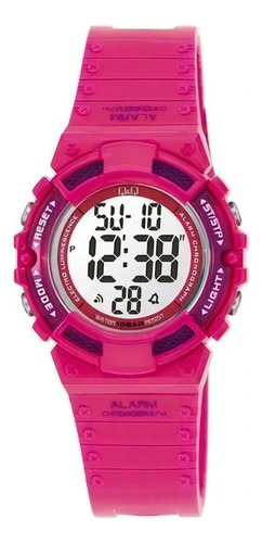 Reloj Niño Q&q De Citizen M138 Sumergible Relojesymas Color De La Correa Fucsia