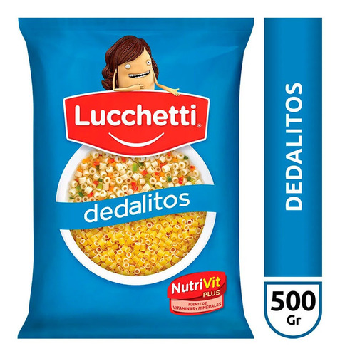 Fideos Dedalitos Lucchetti X 500 Gr