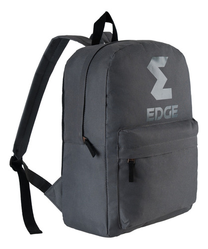 Mochila viaje Edge Urbana color gris diseño liso 20L