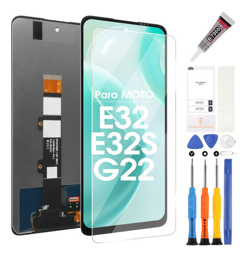 Pantalla táctil LCD de la marca Agcut para Motorola Moto E32 E32s G22 Xt2227, Xt2229, Xt2231-1, Xt2231-2, Xt2231-5