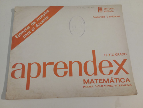 Aprendex Matemáticas Sexto Grado (Usado)