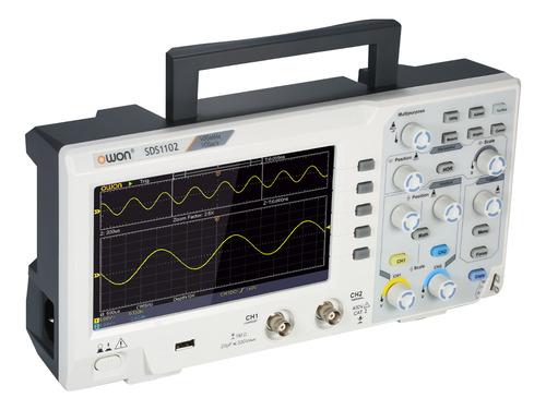 Osciloscopio Digital Owon Sds1102, 2 Canales, 100 Mhz