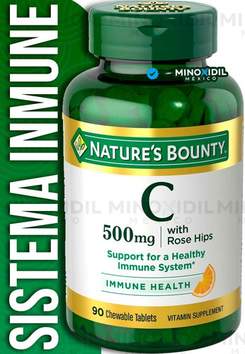 Vitamina C 500 Mg Sistema Inmune 90 Tabletas Masticables
