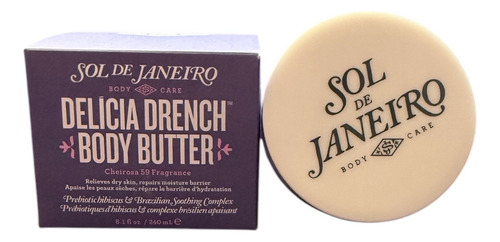 Crema Corporal Delicia Drench Sol Janeiro Hidratación 240ml Vainilla