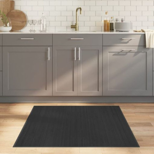 Alfombra De Bambú Home Class 120x180cm Negro
