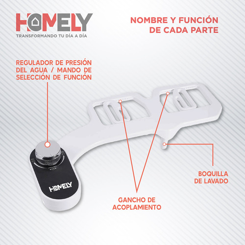 Bidet Ducha Árabe Turca Homely Para Wc Inodoro Set Completo