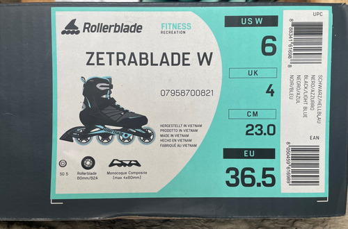 Rollers En Línea,rollerblade Zetrablade W 07958700821 Y Acce (Usado)