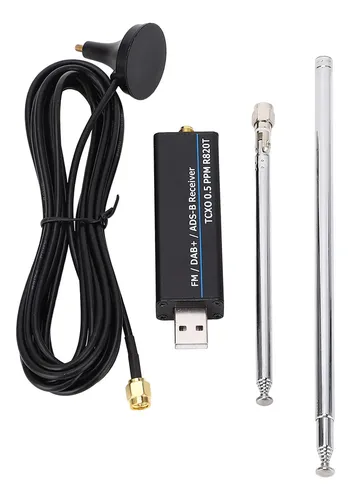Ricevitore RTL SDR 100 KHz – 1766 MHz Con TCXO 0,5 PPM – Chip RTL2832U R820T2, Modalità AM/NFM/FM/USB/LSB/CW, ADC 8 Bit, Per Radioascolto E Hobby