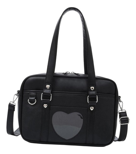 Bolso De Hombro De Uniforme Japonés Jk, Bolso Grande Negro