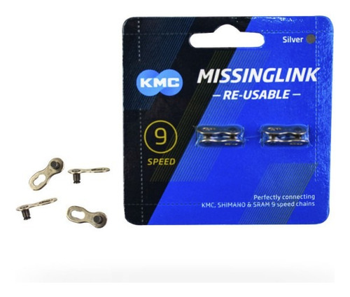 Eslabón De Cadena Kmc V9 Para 9 Velocidades Cl566r