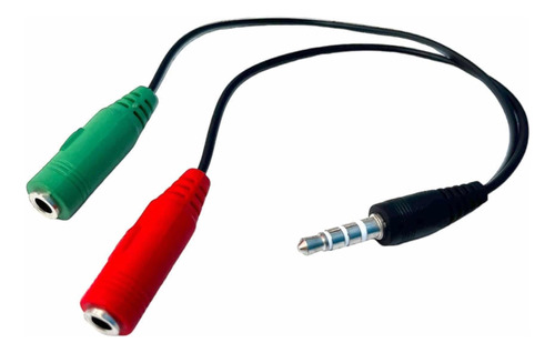 Convertidor Audio Micrófono 2 A 1 Hembra - Macho 3.5mm