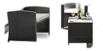 Comprar Conjunto De Muebles De Patio De Ratán Negro Para Exterior, S