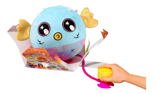 Peluche Inflable Biggies Little Fantasy 22cm Color Pez/azul
