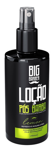 Loção Pós Barba Big Barber 250ml Lemon Spray Pele Sensível
